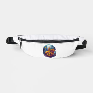Pumpkin Basketball Showdown Bum Bags