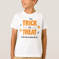 Pumpkin Bat Trick or Treat Light Theme Kids