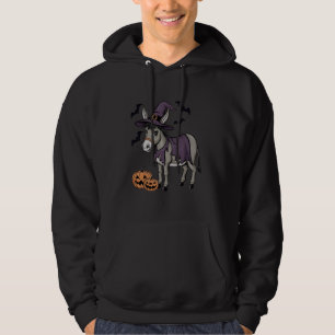 Pumpkin Bat Witch Donkey Halloween Costume Hoodie