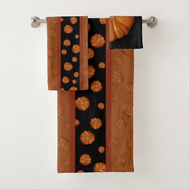 Pumpkin Bath Towels (Insitu)