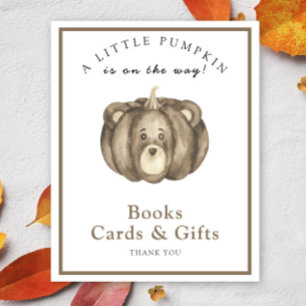Pumpkin bear - books cards and gifts poster