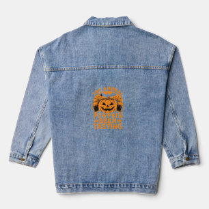 Pumpkin Beer Tasting Halloween Party Design Denim Jacket