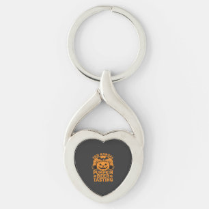 Pumpkin Beer Tasting Halloween Party Design Key Ring
