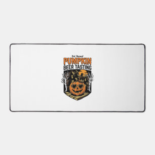 Pumpkin Beer Tasting Vintage Halloween Event Shirt Desk Mat