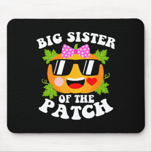 Pumpkin Big Sister Of The Patch Funny Halloween F Mouse Mat