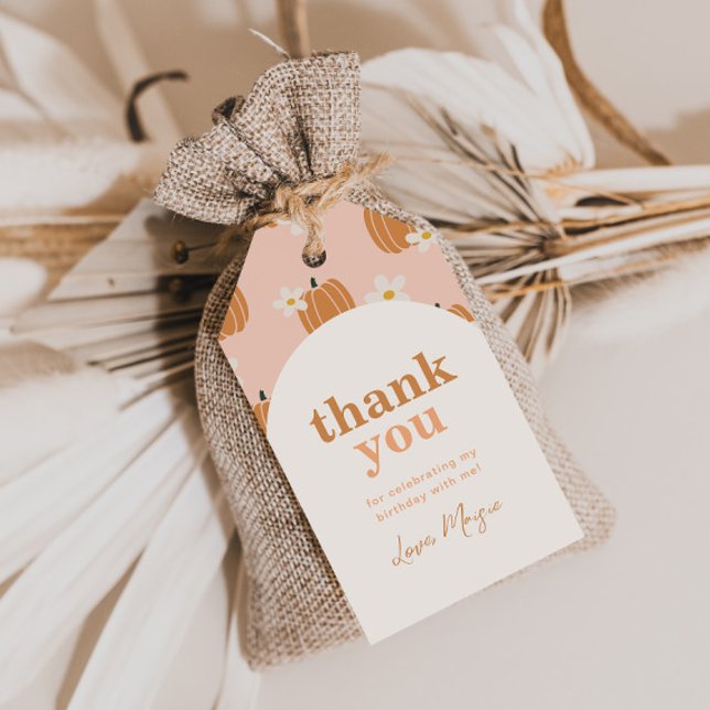 Pumpkin Birthday Favour Tag (Creator Uploaded)