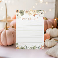 Pumpkin Birthday Time Capsule Card