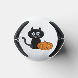 Pumpkin Black Cat Halloween Can Cooler