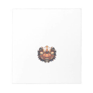 Pumpkin Bloom � Autumn Candlelight and Floral Harm Notepad