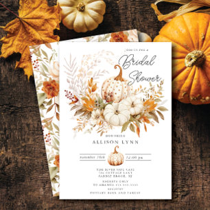 Pumpkin Blossom Bridal Shower  Invitation