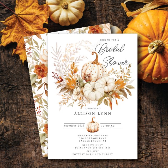 Pumpkin Blossom Bridal Shower  Invitation (Creator Uploaded)