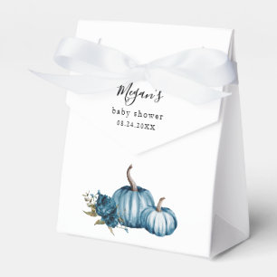 Pumpkin Blue Floral Baby Shower Favour Box