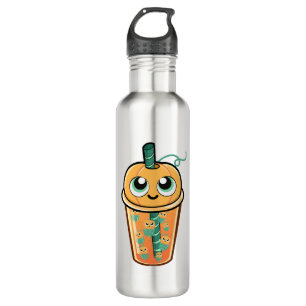 Pumpkin Boba Jellyfish 710 Ml Water Bottle