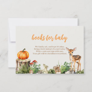 Pumpkin Books For Baby Invitation