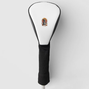 Pumpkin Boston Terrier costume on Boston Terrier H Golf Head Cover