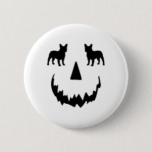 Pumpkin Boston Terrier Halloween 6 Cm Round Badge
