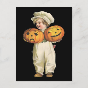 Pumpkin Boy Postcard