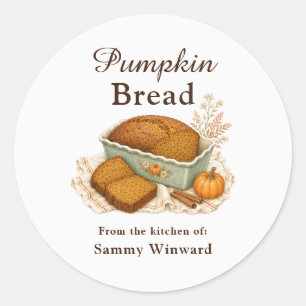 Pumpkin Bread Homemade Gift Label