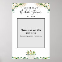 Pumpkin Bridal Shower Photo Booth Frame Prop