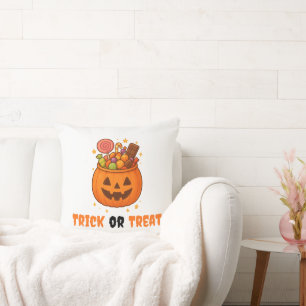 Pumpkin Bucket Full of Sweet - Halloween Cushion