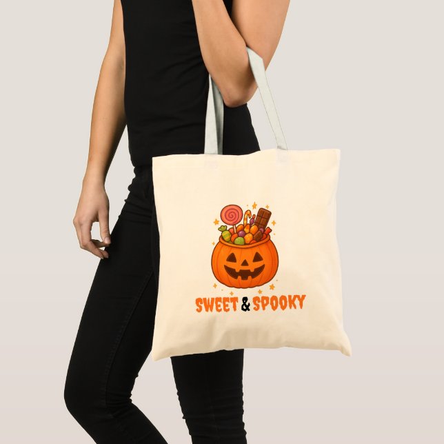 Pumpkin Bucket Full of Sweet - Halloween  Tote Bag (Front (Product))