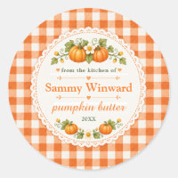 Pumpkin Butter Homemade Gift Label