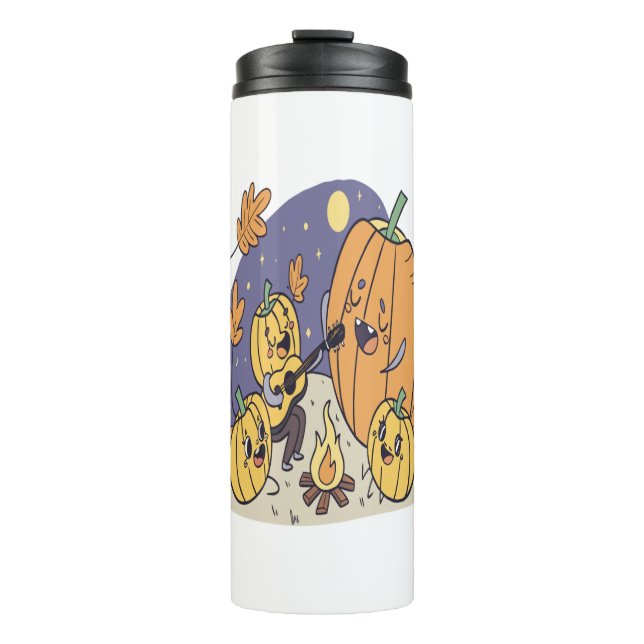 Pumpkin Campfire Serenade Thermal Tumbler (Front)