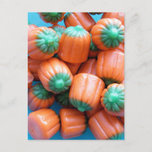 Pumpkin Candy Corn Photo Postcard