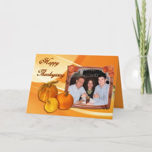 Pumpkin card with your photo xoxoxo (Front)