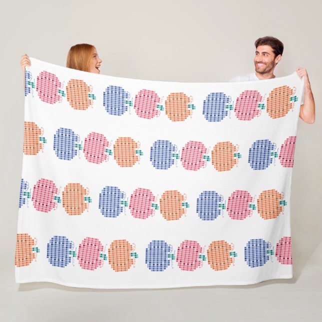 Pumpkin Carnival Fleece Blanket (In Situ)