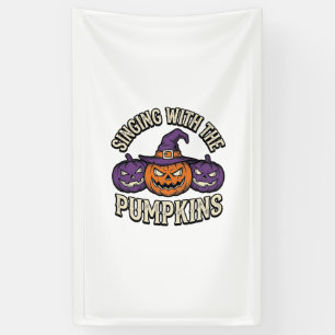 Pumpkin Carols Shirt Vintage Halloween Choir Pumpk Banner