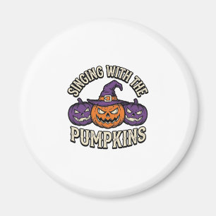 Pumpkin Carols Shirt Vintage Halloween Choir Pumpk Magnet