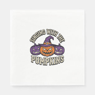 Pumpkin Carols Shirt Vintage Halloween Choir Pumpk Napkin