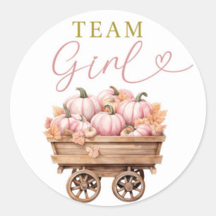 Pumpkin Carriage Team Girl Sticker