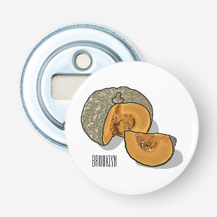 Pumpkin cartoon illustration  bottle opener