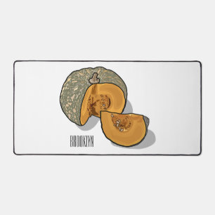 Pumpkin cartoon illustration desk mat