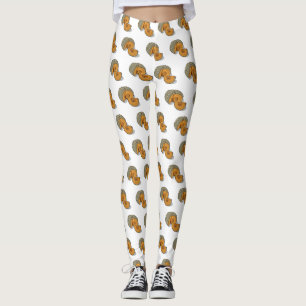 Pumpkin cartoon illustration  leggings