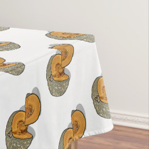 Pumpkin cartoon illustration tablecloth