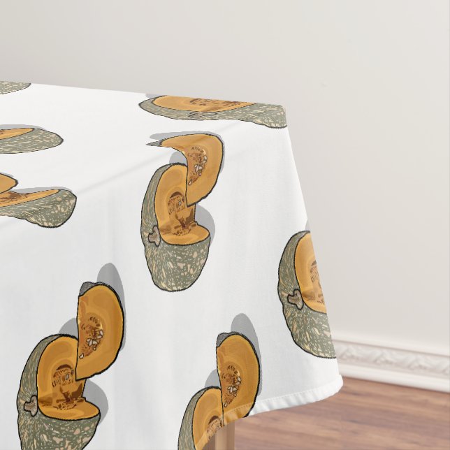 Pumpkin cartoon illustration  tablecloth (In Situ)