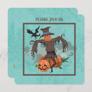 PUMPKIN CARVING CONTEST PARTY HOLIDAY CARD