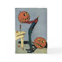 Pumpkin Carving His Own Head - Halloween