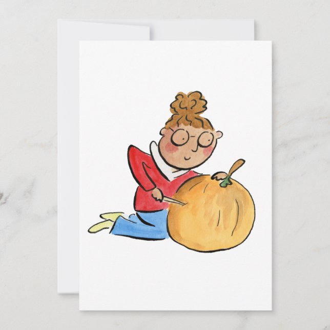Pumpkin Carving Invitation (Front)