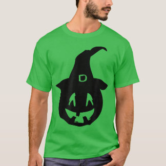 Pumpkin Carving Jack O Lantern Witch Hat Halloween T-Shirt