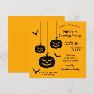 Pumpkin Carving Party Invitation