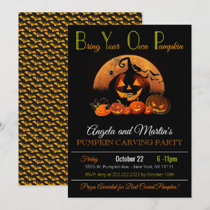 Pumpkin Carving Party Invitation