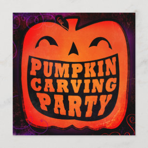 Pumpkin Carving Party Invitations