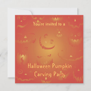 Pumpkin Carving Party Invitations