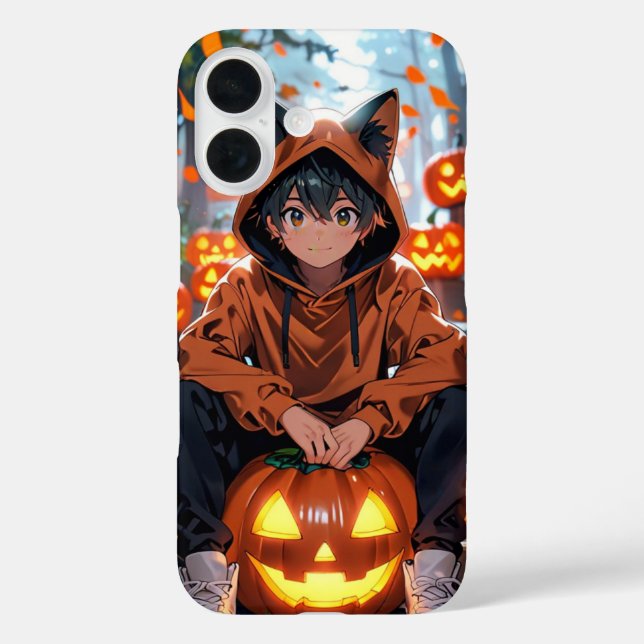 Pumpkin Cat Boy Case-Mate iPhone Case (Back)