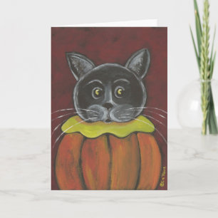 Pumpkin Cat Card by Liz Revit