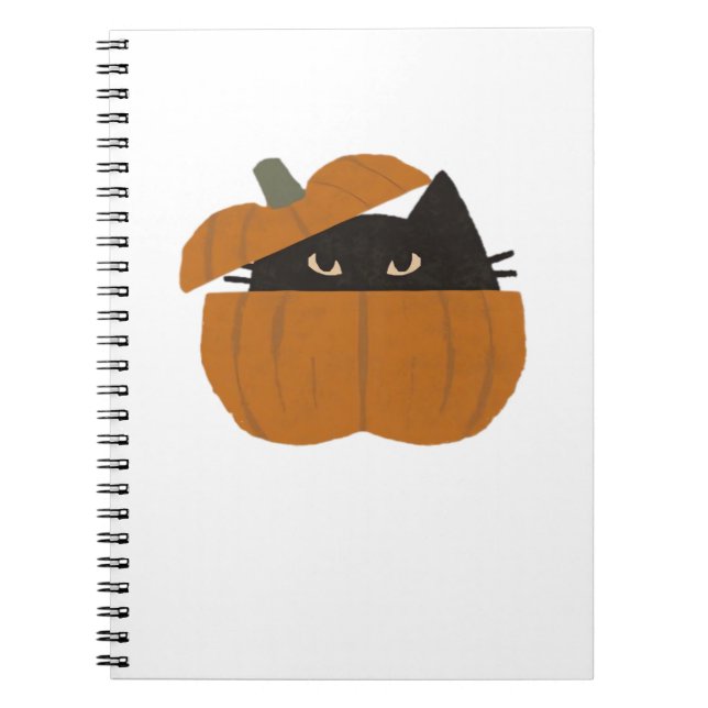 Pumpkin cat Classic T-Shirt_1 Notebook (Front)